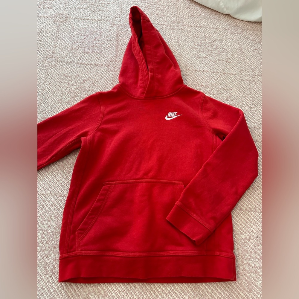 NIKE Boys Red Hoodie